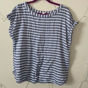 Gray striped blouse